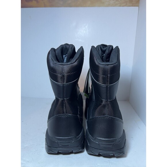 Interceptor Boots Mens 11 Wide Black Leather Force Tactical Steel Toe Work NEW - Picture 7 of 10